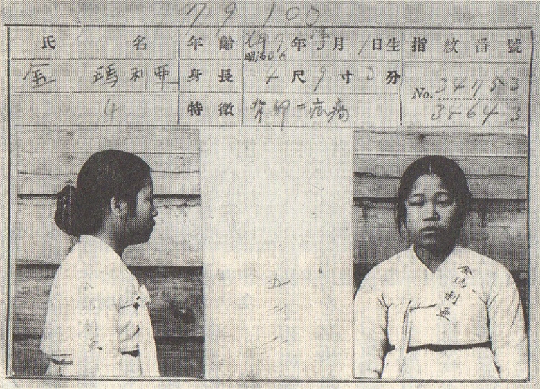 圖15 1919年朝鮮西大門刑務所犯人照檔案。《韓國寫真史》（東京：青弓社，2015），頁214。-圖片
