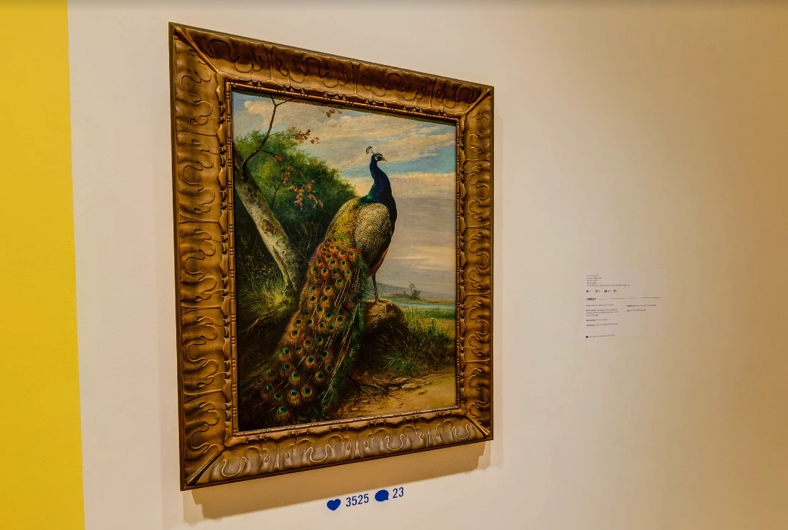 點擊觀看大圖-圖1 朱利葉斯.舒勒(Julius Scheuerer),《孔雀》(The Peacock),1907,油彩、畫布,36 1/2 x 24 1/2 in. 圖1 朱利葉斯.舒勒(Julius Scheuerer),《孔雀》(The Peacock),1907,油彩、畫布,36 1/2 x 24 1/2 in.-圖片