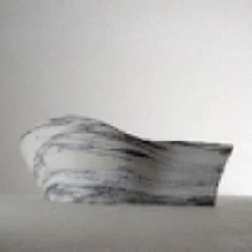 圖1 浪I Wave I 白色大理石White Italian Marble 1991, 33x50x33cm-圖片