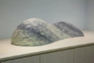 圖5（右）浪III Wave III 屈波里諾綠紋大理石 Marmo Cipollino 2018, 124x31x38cm-圖片