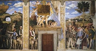 【圖10】安德烈亞．曼特尼亞（Andrea Mantegna），《會見場景》（The Meeting），壁畫，1469-1474, Palais ducal, Mantoue.-圖片