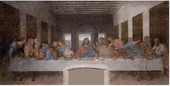 【圖8】李奧納多．達文西（Leonardo da Vinci），《最後的晚餐》（The last supper），蛋彩畫，1495-1498, 460 x 880cm, Santa Maria della Grazie, Milan.-圖片