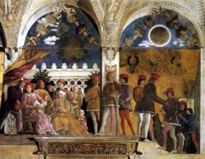 【圖9】安德烈亞．曼特尼亞（Andrea Mantegna），《宮廷場景》（The Court of the Gonzague），壁畫，1469-1474, Palais ducal, Mantoue.-圖片