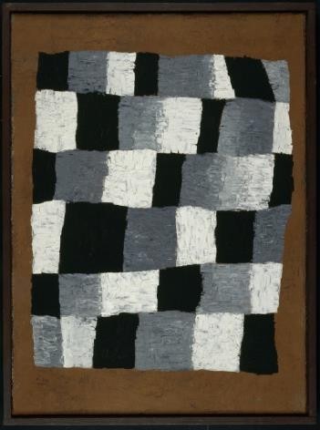 【圖22】 保羅．克利（Paul Klee），《節奏》，1930。油彩，畫布，69.6 × 50.5 cm，國家現代藝術博物館。（圖片來源：https://www.fnac.com/mp34460544/Paul-Klee-Poster-Reproduction-Sur-Toile-Tendue-Sur-Chassis-En-Rythme-1930-80x60-cm/w-4）-圖片