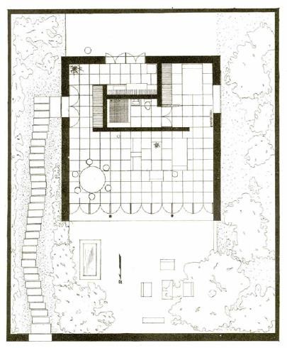 【圖7】王宅平面圖（台灣省立工學院建築系。《百葉窗》vol.5。1953，頁18。）-圖片