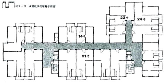 【圖16】1978年台北國盛社區標準層平面配置圖（張金鶚、米復國，1983）-圖片