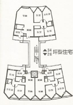 【圖19】1982年高雄果貿國宅單元平面配置（高雄市國民住宅處，1987）-圖片