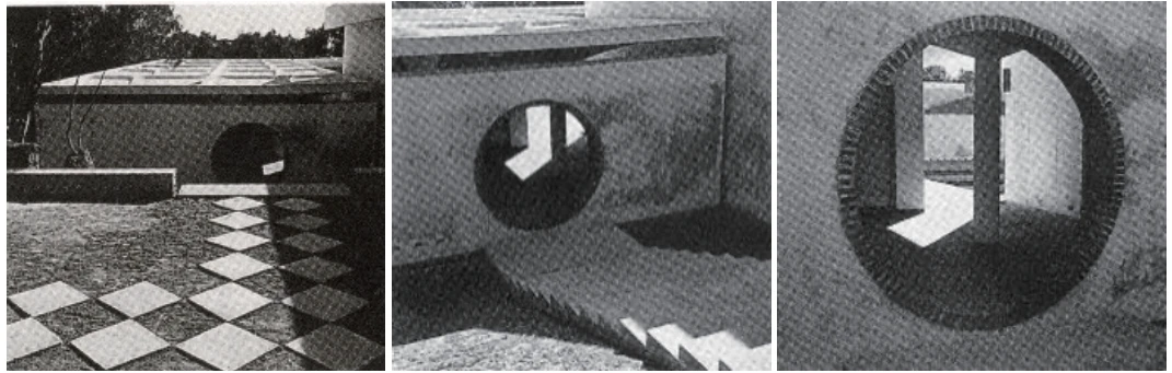 點擊觀看大圖-圖23 藝術中心入口前院、階梯及門廳(引自鄭惠美,2004) 圖23 藝術中心入口前院、階梯及門廳(引自鄭惠美,2004)-圖片