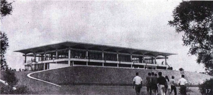 點擊觀看大圖-圖3 林口高爾夫球俱樂部外觀舊照(引自徐明松, 2020) 圖3 林口高爾夫球俱樂部外觀舊照(引自徐明松, 2020)-圖片