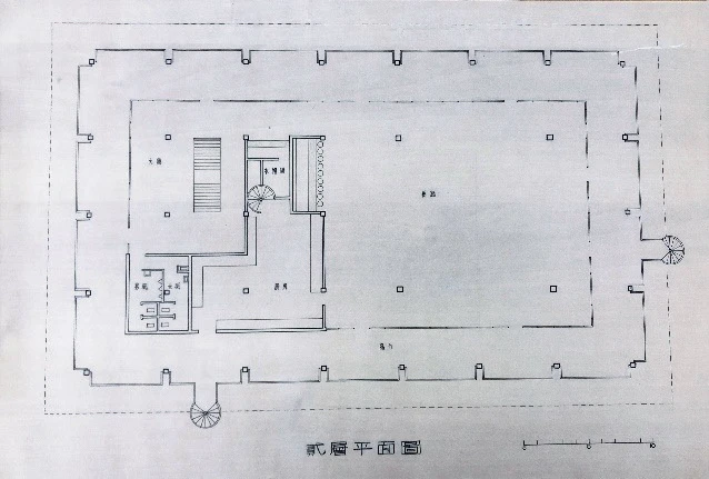 點擊觀看大圖-圖5 林口高爾夫球俱樂部貳層平面圖(引自東海大學圖書館特藏組) 圖5 林口高爾夫球俱樂部貳層平面圖(引自東海大學圖書館特藏組)-圖片