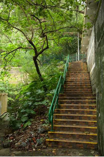 圖16 沿巨牆而建的紅磚樓梯，可通往牆頂；2017年景致。-圖片