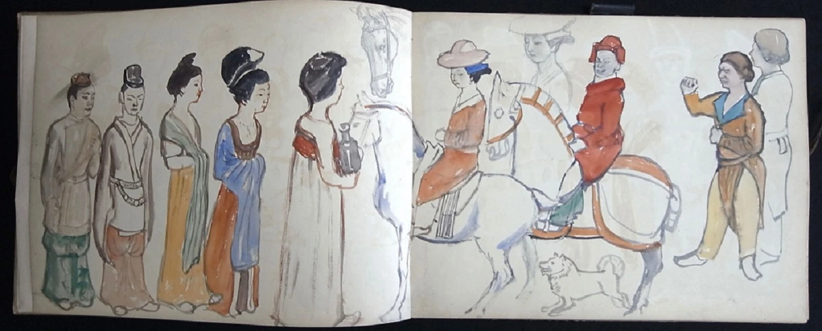 圖4  藤島武二，〈寫生帖（大4）〉，石橋財團Artizon美術館典藏-圖片