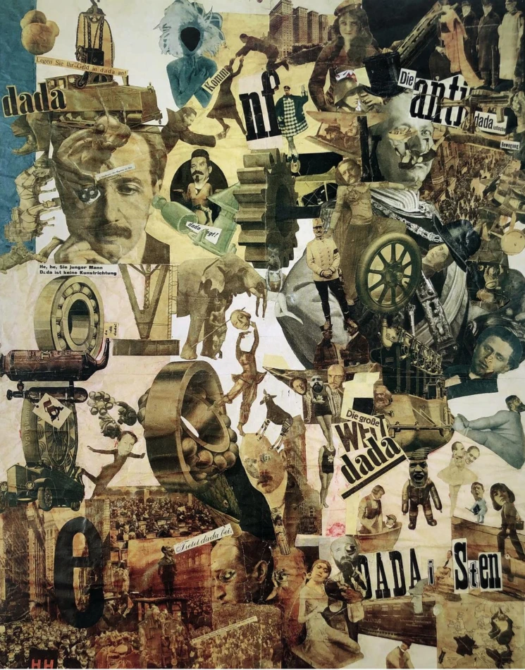 圖3 漢娜．荷霍（Hannah Höch），《用蛋糕刀切》（Cut with the Dada Kitchen Knife through the Last Weimar Beer-Belly Cultural Epoch in Germany），1919-圖片