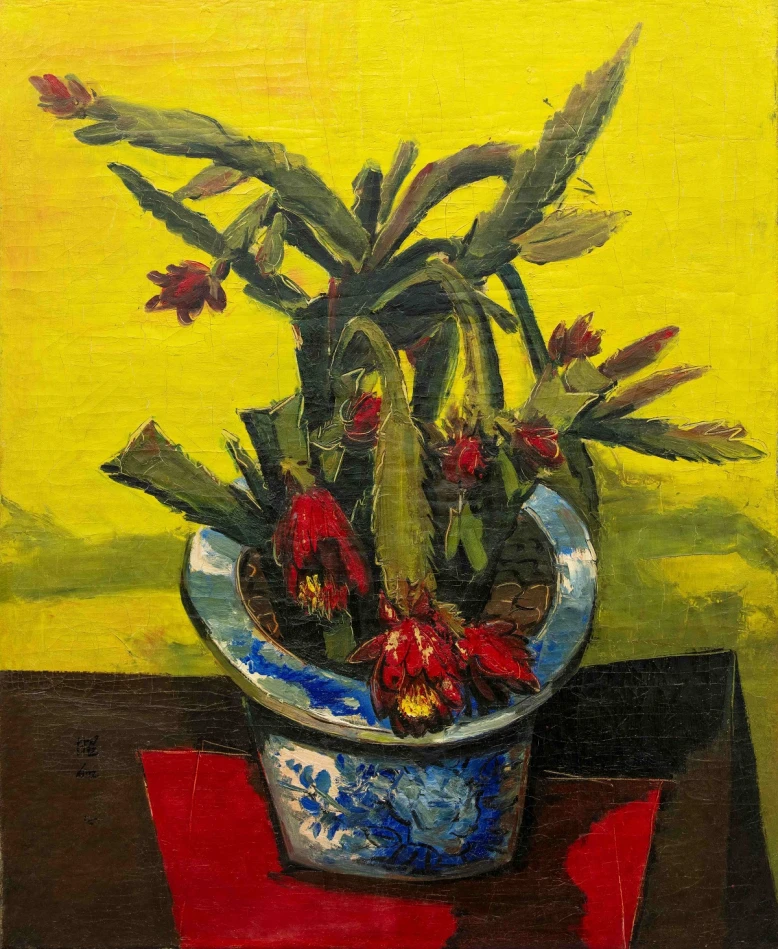 圖4 山田東洋，〈仙人掌〉，1935，郭江宋先生收藏-圖片