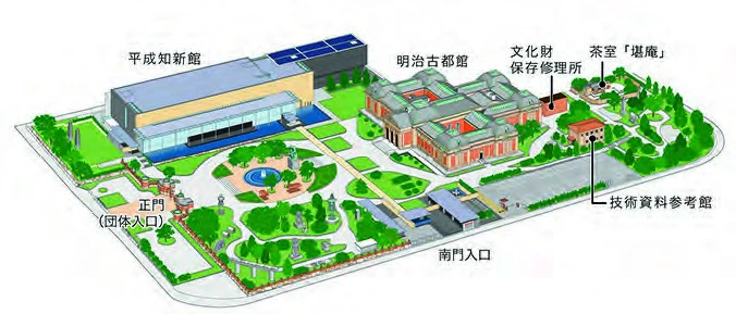 京都國立博物館配置圖（平成南北軸／明治東西軸）©京都國立博物館-圖片