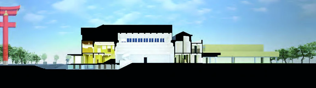 京都市美術館整建計畫，斷面示意圖。©青木淳-圖片