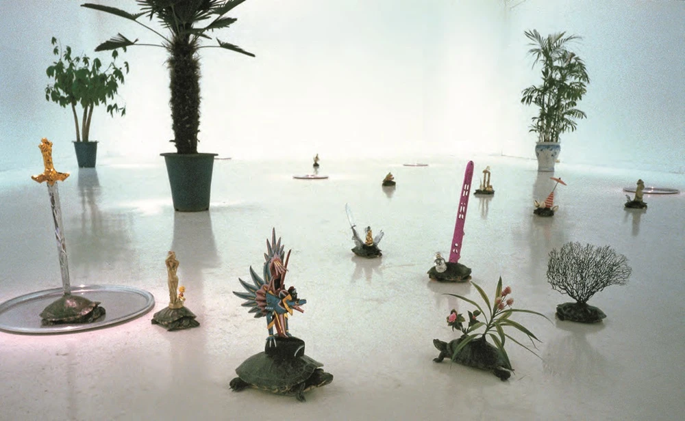 《放生II》，2001，「放生」個展現場，韓國寧殷現代美術館。-圖片