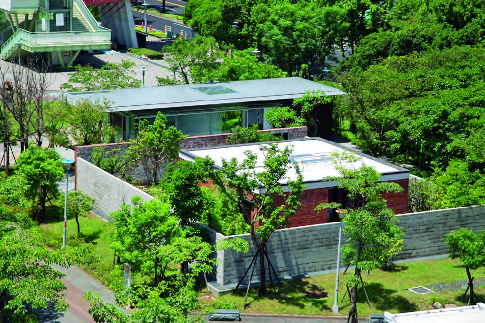 從北美館鳥瞰王大閎建築劇場 ©臺北市立美術館-圖片