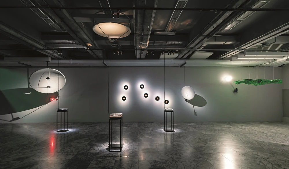 邱杰森，《刻畫造音》，2017，複合媒材。-圖片