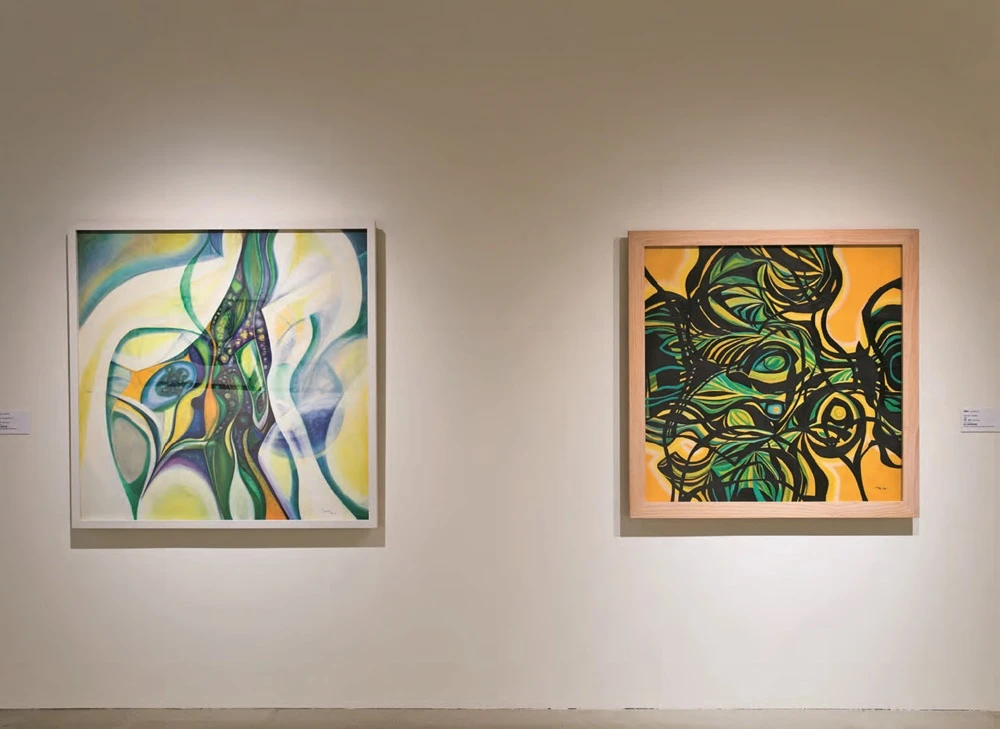 點擊觀看大圖-2013年北美館「臺灣現當代女性藝術五部曲,1930-1983」黃潤色作品於展場 ©臺北市立美術館 2013年北美館「臺灣現當代女性藝術五部曲,1930-1983」黃潤色作品於展場 ©臺北市立美術館-圖片