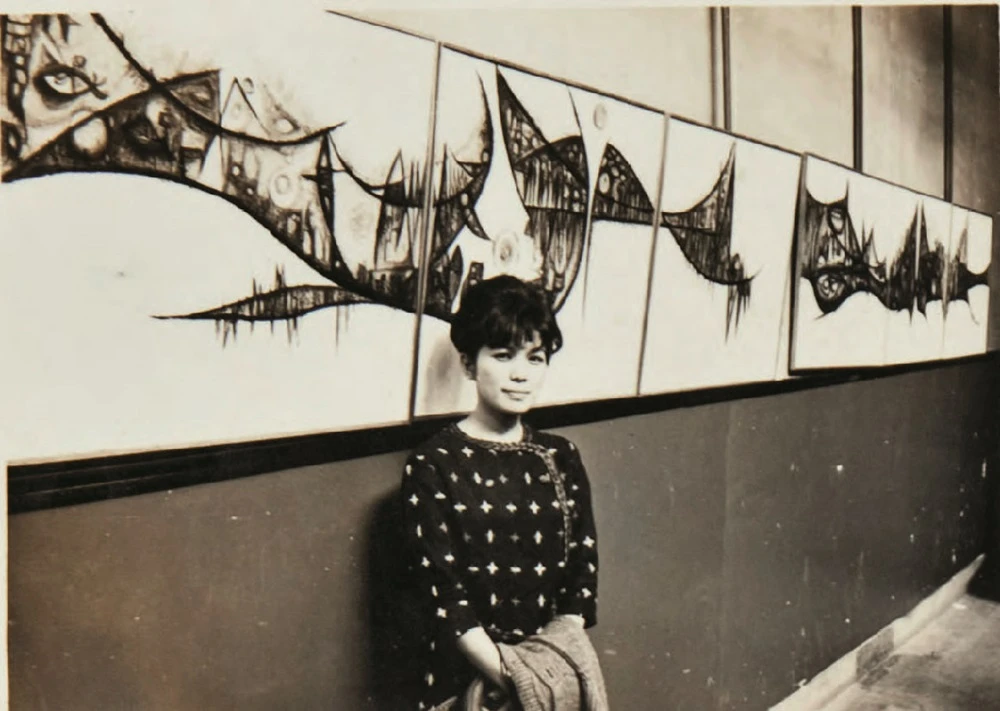 點擊觀看大圖-1964年於第八屆東方畫展展出2件三拼畫作,現為本館典藏品。©黃潤色 1964年於第八屆東方畫展展出2件三拼畫作,現為本館典藏品。©黃潤色-圖片