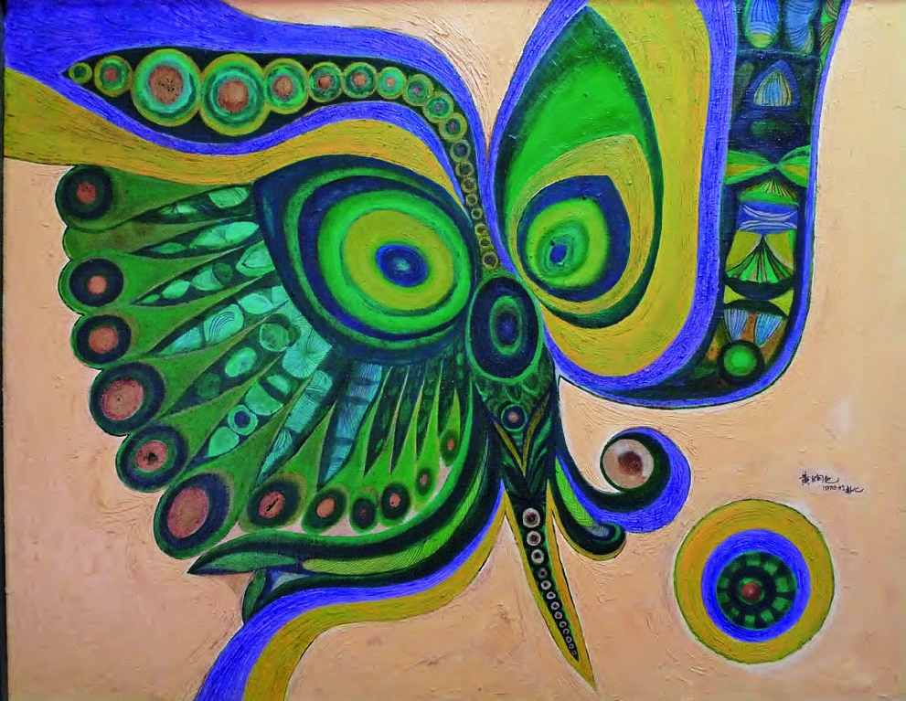 點擊觀看大圖-黃潤色,《作品70》,約1970年(簽名:黃潤色1970於彰化),94×74cm。©黃潤色 黃潤色,《作品70》,約1970年(簽名:黃潤色1970於彰化),94×74cm。©黃潤色-圖片