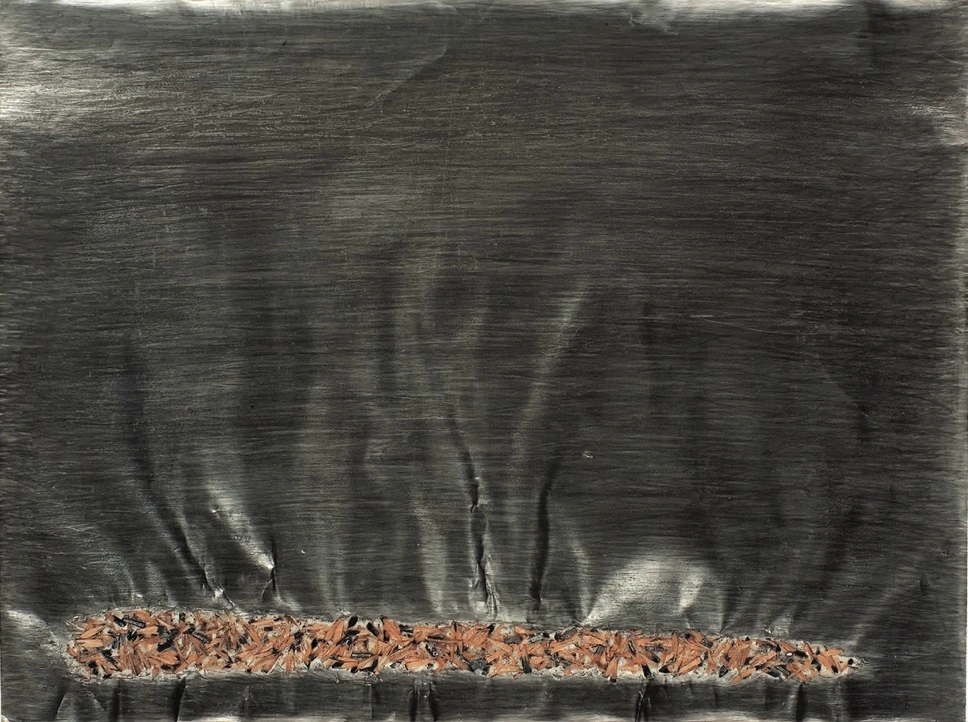 點擊觀看大圖-《走筆 #8》作品圖局部,2006,鉛筆、紙、文件,45.7×60.9cm。 《走筆 #8》作品圖局部,2006,鉛筆、紙、文件,45.7×60.9cm。-圖片