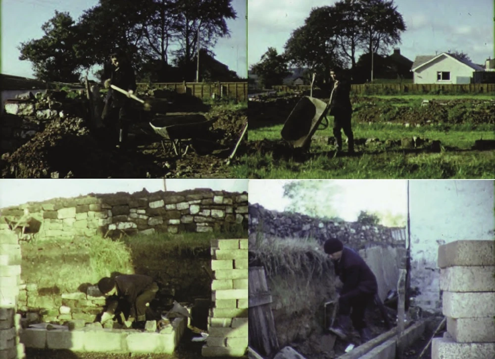 點擊觀看大圖-李元佳於1970年代以八釐米攝影機記錄自己一人建造李元佳美術館的過程 ©擷取畫面,原始影片膠卷藏於約翰.蘭茲圖書館檔案室。李元佳基金會提供 李元佳於1970年代以八釐米攝影機記錄自己一人建造李元佳美術館的過程 ©擷取畫面,原始影片膠卷藏於約翰.蘭茲圖書館檔案室。李元佳基金會提供-圖片
