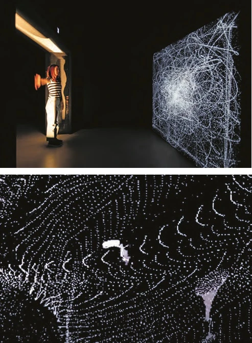 點擊觀看大圖-賽維耶.賈西亞,《生命線4》(Lifelines 4 ),2019,影音互動裝置,展場一景。 賽維耶.賈西亞,《生命線4》(Lifelines 4 ),2019,影音互動裝置,展場一景。-圖片