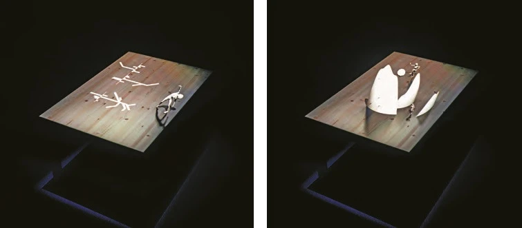 江元皓，《河流》，2017，音像裝置，展場一景。-圖片