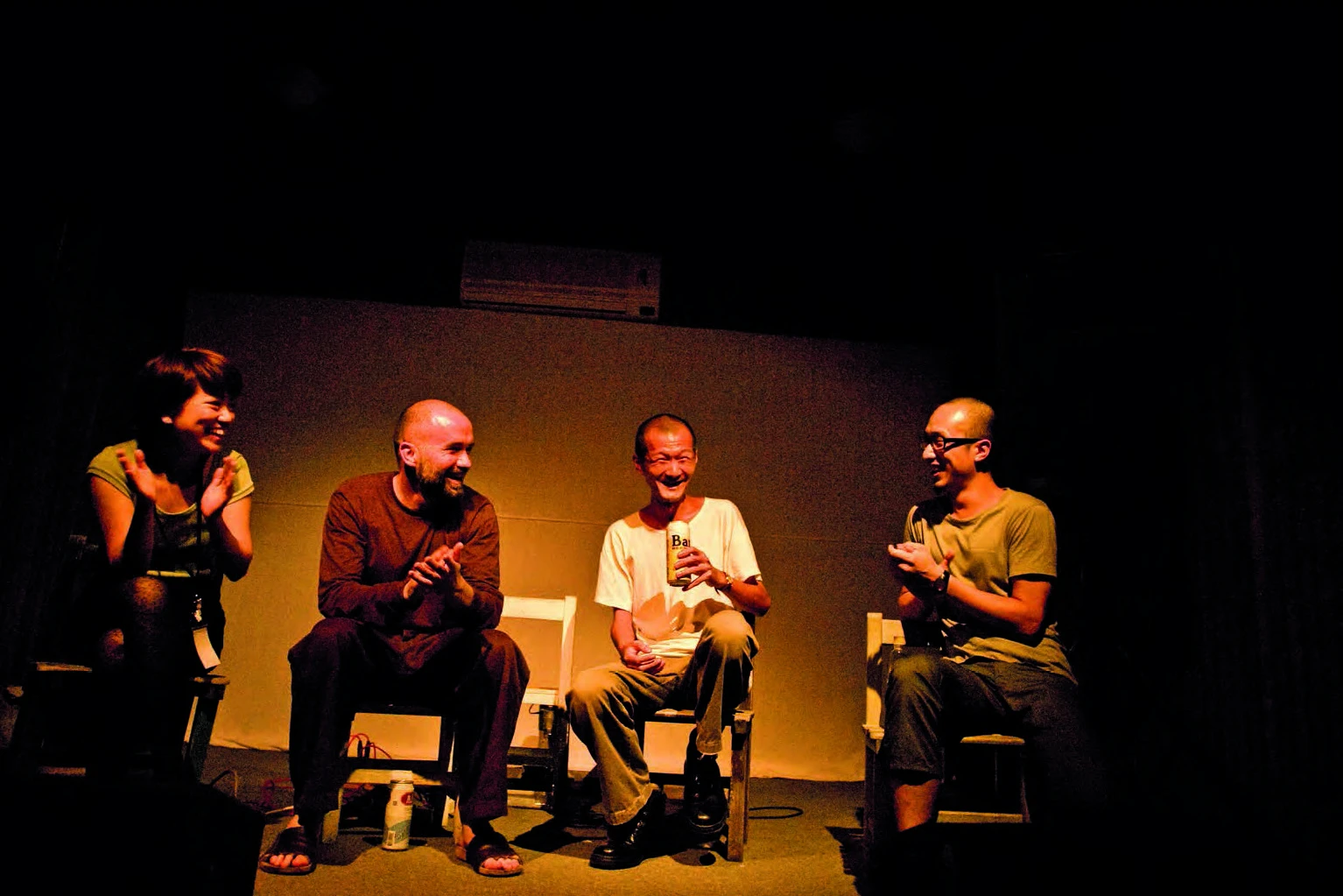 《失聲祭LSF - 49》四週年演出後座談，此次演出者為Jamie Allen與Dino；蔡欣邑攝影，失聲祭提供。-圖片
