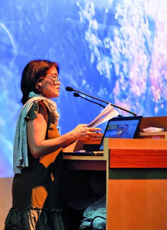 點擊觀看大圖-艾琳・黎加斯比・拉米雷斯演講側拍 ©臺北市立美術館 艾琳・黎加斯比・拉米雷斯演講側拍 ©臺北市立美術館-圖片