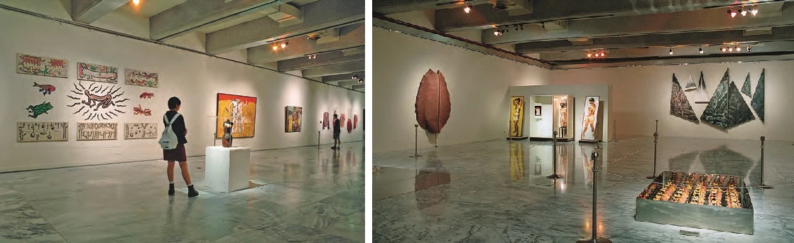 1998年台北市第二十五屆美展展場一隅-圖片