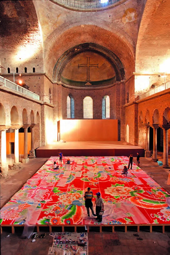 2001年「第七屆伊斯坦堡雙年展」，林明弘作品佈展紀錄-圖片