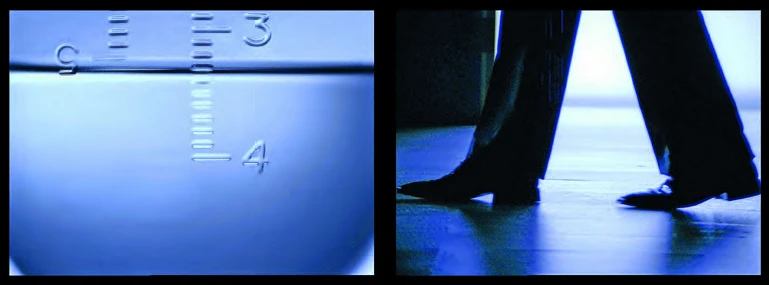 王俊傑，《大衛計畫第一部：無題200256》，2004，雙頻道影像裝置。-圖片