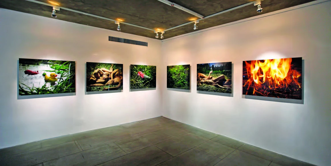 王俊傑個展「若絲計畫：愛與死」於新苑藝術展場一景，2011。-圖片