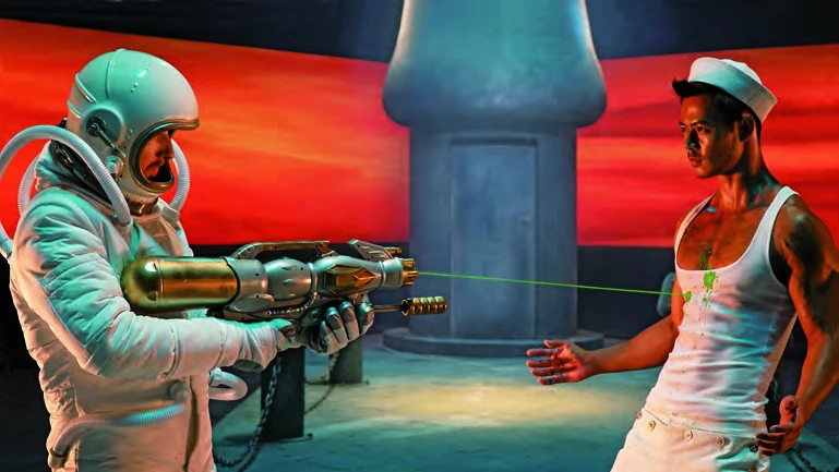 王俊傑，《激情》，2017，3頻道高畫質錄像裝置，彩色，有聲，11分40秒，錄像靜態擷取。-圖片