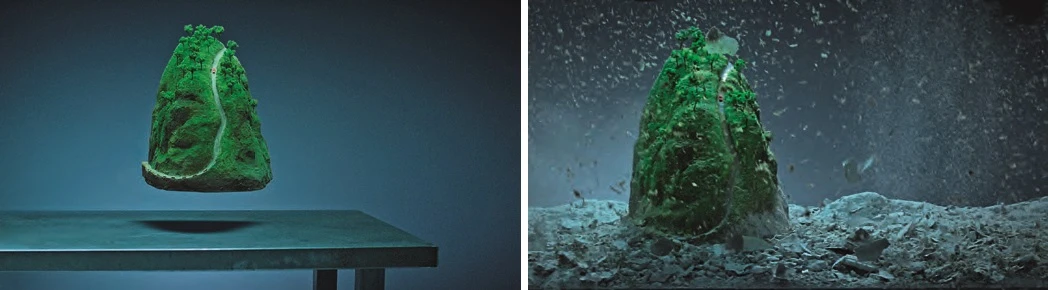 王俊傑，《以安魂之名》，2015，HD錄像、彩色、有聲，8分34秒，錄像靜態擷取。-圖片