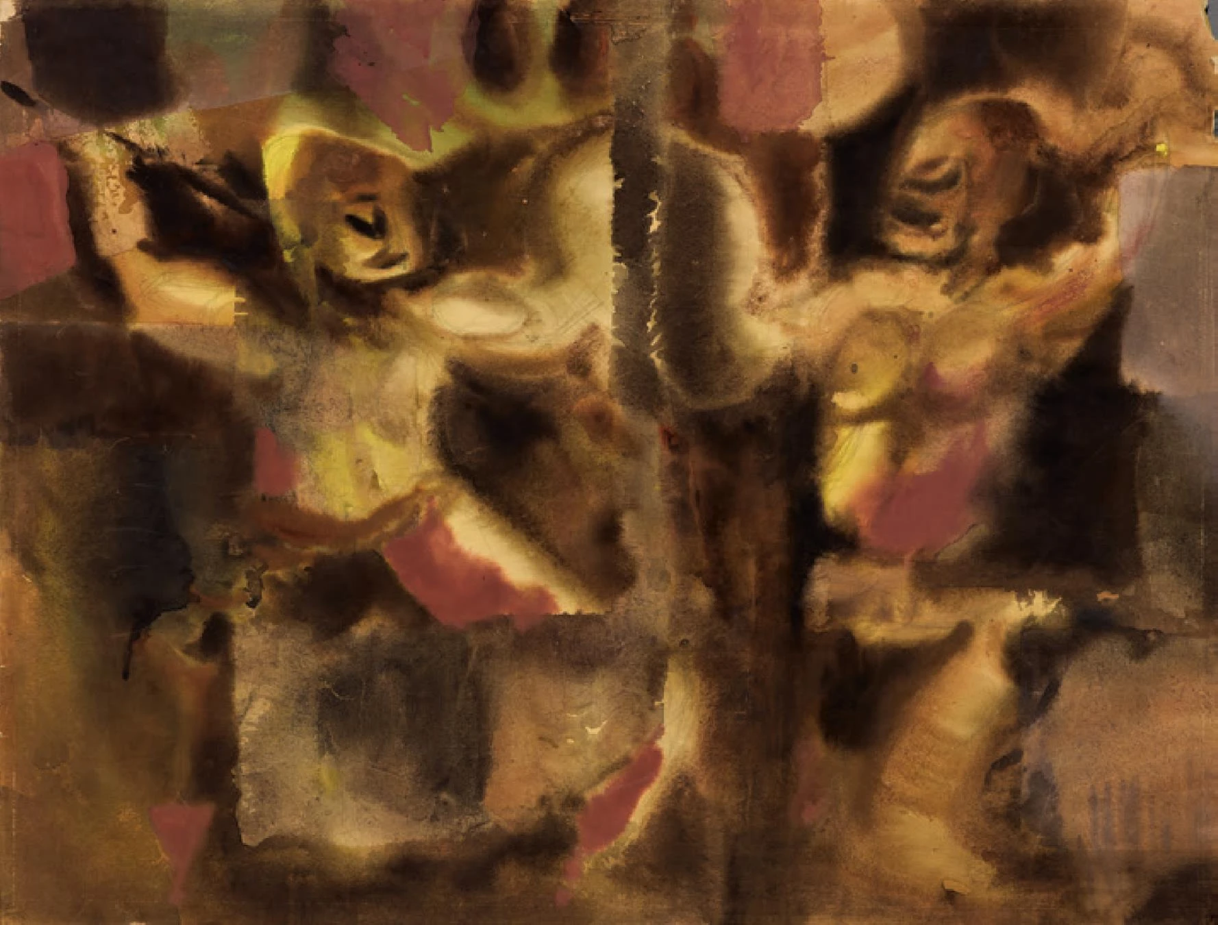 點擊觀看大圖-劉其偉,《戰爭的前夕(中南半島一頁史詩)》,1967,水彩、紙,國立臺灣美術館藏。 劉其偉,《戰爭的前夕(中南半島一頁史詩)》,1967,水彩、紙,國立臺灣美術館藏。-圖片