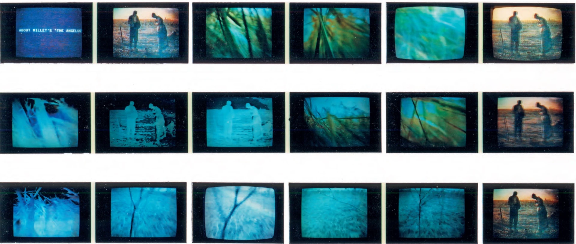 袁廣鳴，《關於米勒的晚禱》，1985，單頻道錄像，4'06-圖片