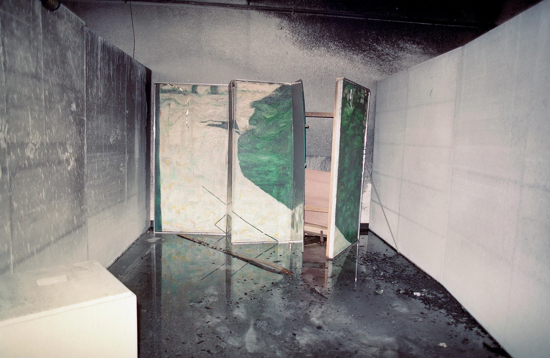 楊世芝作品《中庭綠地》火災後樣貌-圖片