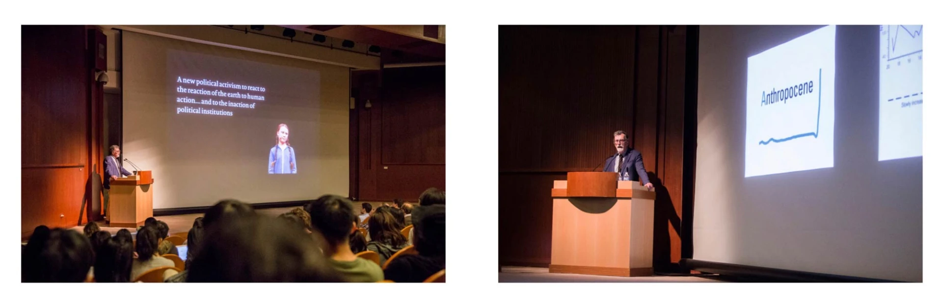 2019年9月21日在館內舉行2020台北雙年展策展人講座，演講主題為「邁向新氣候體制」；於該講座上，拉圖重新闡釋「人類世」一詞-圖片