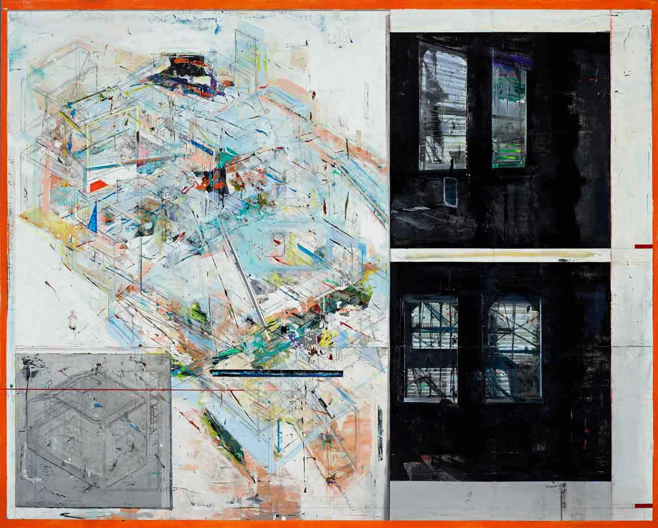 《Landscape 140》，2019，壓克力顏料、綜合媒材、畫布，130×162㎝-圖片