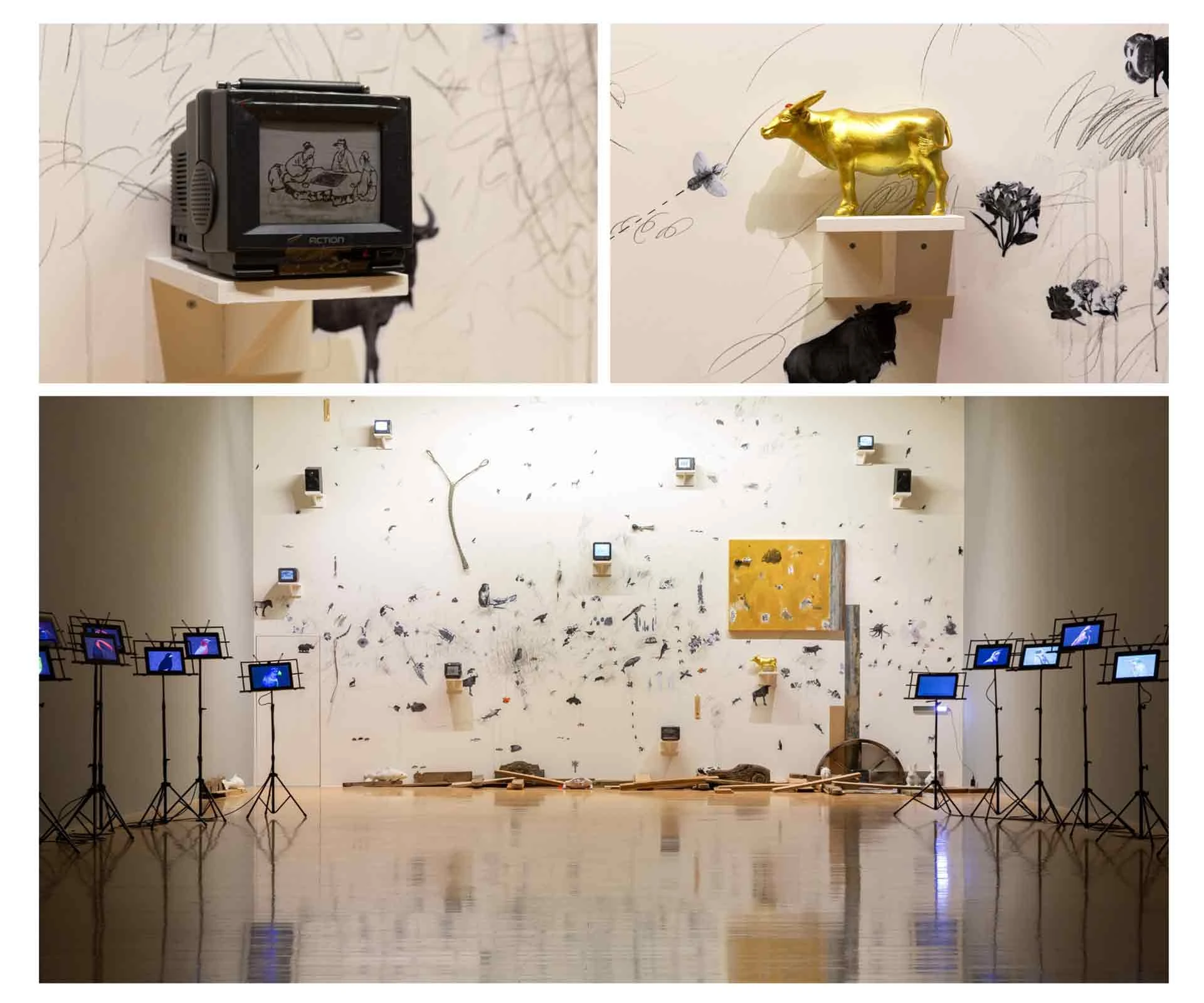 盧明德，《生態符碼大壁畫》，2021，現地製作 ©臺北市立美術館-圖片