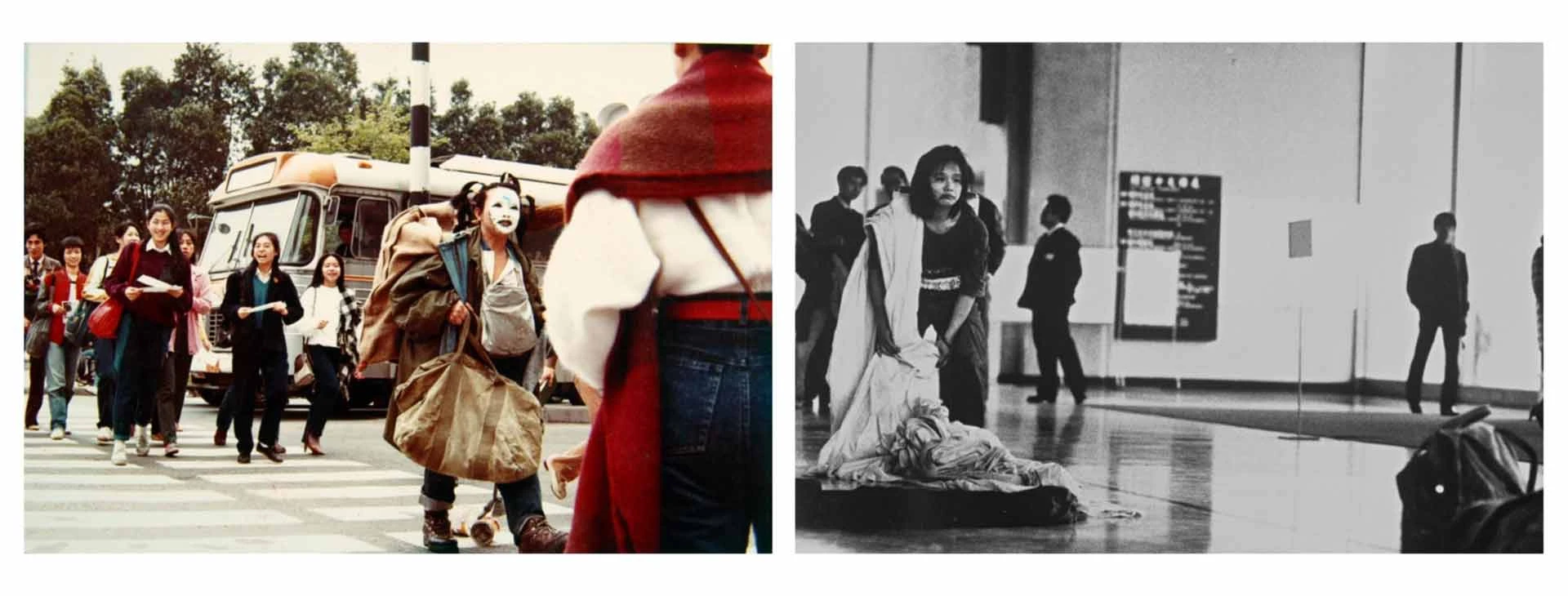 李銘盛，《包袱119》，上街頭、介入美術館，1984；陳福鑫攝影，李銘盛提供-圖片