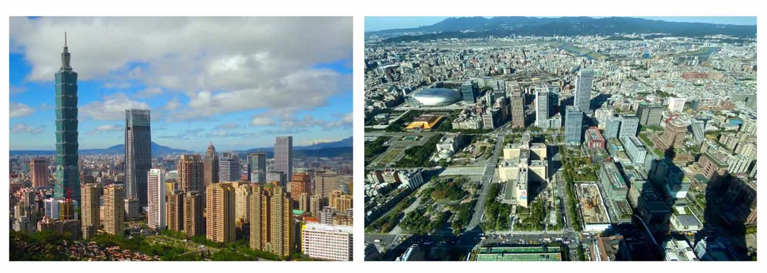 信義計畫區，2018（Wikipedia user−Heeheemalu，CC BY 4.0)；2019 (Wikipedia user−Wpcpey，CC−BY 3.0)-圖片