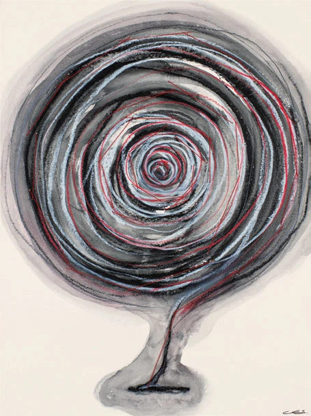 《找尋母親》，2019，水性蠟筆、水性墨、線、紙本，40×30cm；Courtesy: Kenji Taki Gallery, Nagoya/Tokyo-圖片