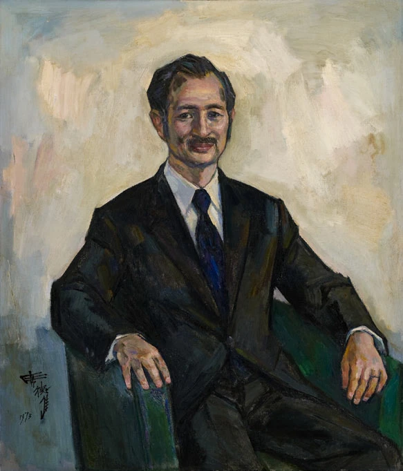 席德進，《李阿目畫像》，1973，油畫，106.2×91 cm-圖片