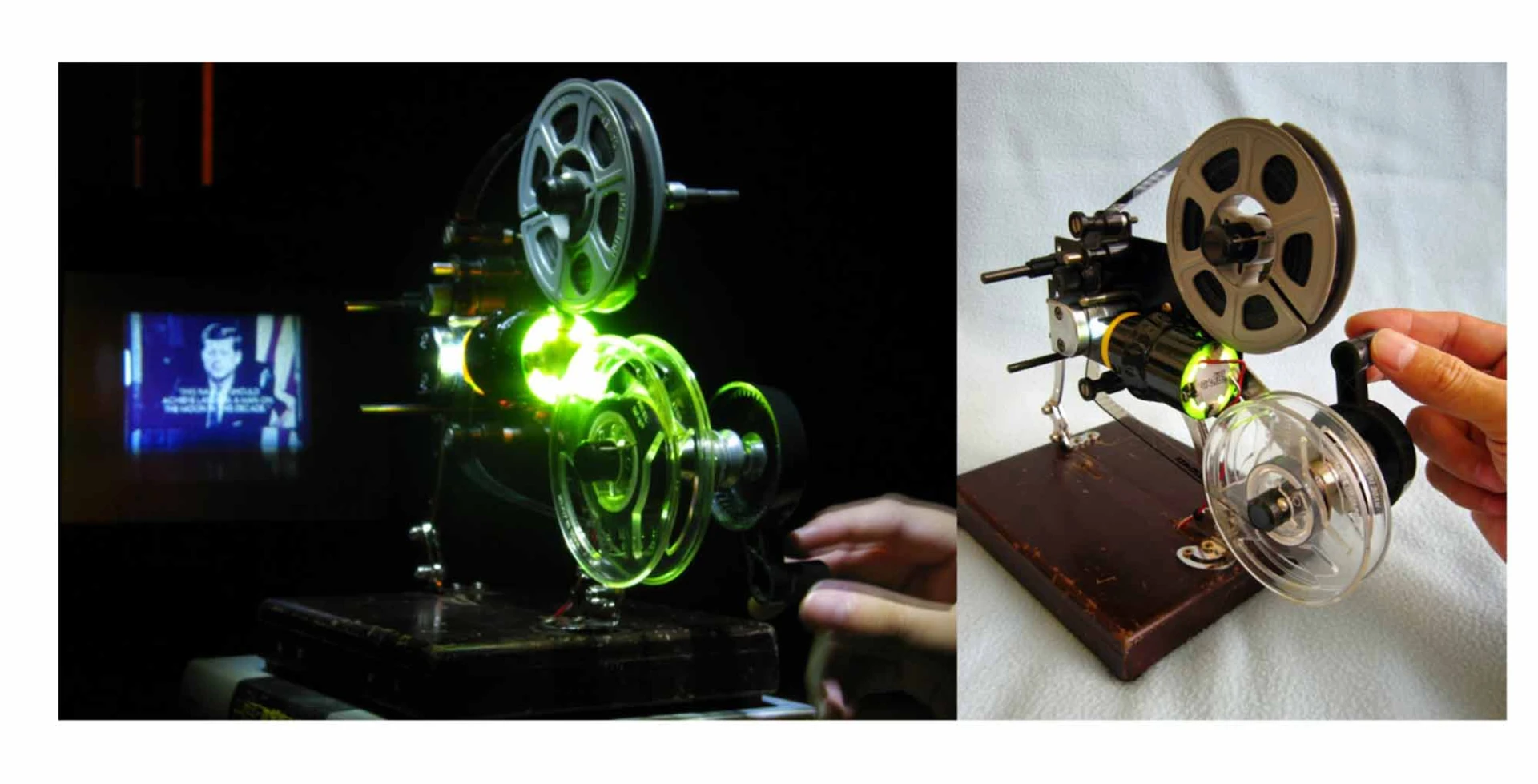 《一卡皮箱電影院》，2010，「看時間看」個展於耿畫廊展場-圖片