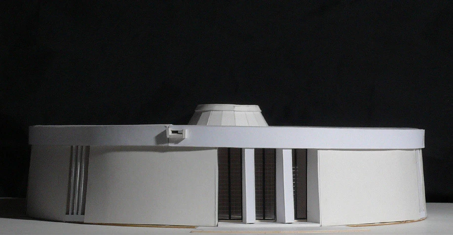 淡水渡假別墅計畫案，1974，模型正面，徐明松提供-圖片